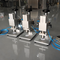 Machine de capsulage pneumatique pour flacons, sertisseuse de flacons, équipement de capsulage