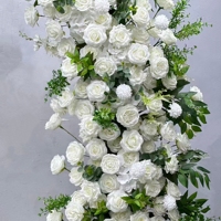 Arche de fleurs artificielles en soie, guirlande florale pour toile de fond de mariage, cadre pour cérémonie, fête, décorations d'événements