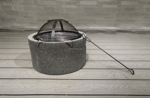 Brasero Redondo Portátil para Exteriores, Impermeable, Hecho a Mano y Personalizado, sin Humo, para Barbacoa, Adornos de Jardín - Product Image 2