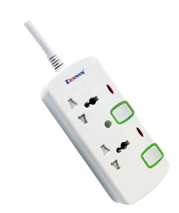 Cables de Extensión de Alimentación Dachang QC6103B con Conector Hembra <span class=keywords><strong>IEC</strong></span> y Conector Macho BS, Interruptor Individual, 2 Puertos USB Tipo-C, Enchufe Universal IP20 - Product Image 2