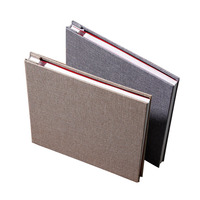Álbum de Fotos DIY de Tela Autoadhesivo de Alta Calidad de 27*28cm, 3 Colores, con 20 Páginas de Doble Cara y Cubierta de Lino