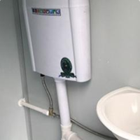 Système de douche modulaire intégré à installation rapide pour chantier de construction, structure en acier, unité de toilettes préfabriquée portable et mobile
