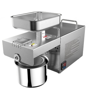 Presse à huile automatique <span class=keywords><strong>MJ</strong></span> 3-5 <span class=keywords><strong>kg</strong></span>/h pour usage domestique, pour noix de coco, graines d'arachides - Pressage à froid et à chaud, économie d'énergie, acier inoxydable 304 - Product Image 2