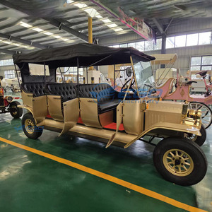 Voiture électrique chinoise populaire à 8 places, trois rangées, style classique, véhicule de tourisme vintage à vendre - Product Image 1