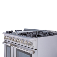 Appareils de cuisson en acier inoxydable intégré 6 brûleurs gaz naturel LP cuisinière Barbecue four