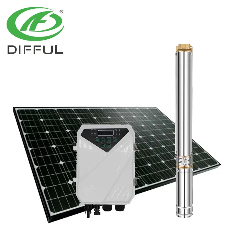 Dc tauch pumpe 3 zoll solar pumpe für bewässerung solar gut pumpe