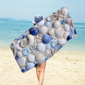 Toalla de Playa Personalizada con Logotipo, Diseño Especial, Ecológica, de Algodón Puro Premium, con Bolsa - Product Image 4