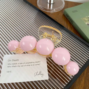 YJL Accessori per Capelli da Donna Disponibili, Fermagli in Plastica Color Crema con Perle di Diverse Dimensioni, Clip a Squalo, Consegna Rapida - Product Image 4