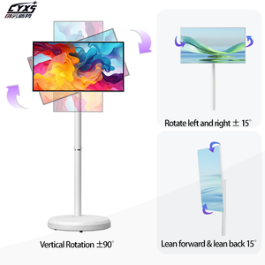 Garantía de calidad TV portátil inteligente de 21,5 pulgadas con pantalla táctil 1080p FHD Fundición inalámbrica sobre ruedas como regalo para Navidad - Product Image 2
