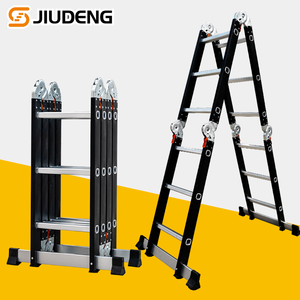 Échelle <span class=keywords><strong>pliante</strong></span> multi-usage 3m <span class=keywords><strong>4m</strong></span> 5m en acier au carbone, échelle à marches multi-positions, 150 kg - Product Image 2