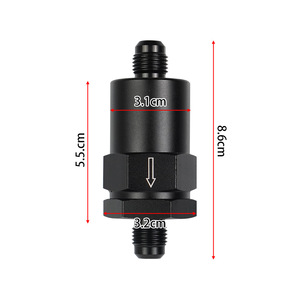 Filtro de Combustible Xuzhong AN6 de 30 Micras en Línea, de Aleación de Aluminio Negro para Reemplazo en Automóviles - Product Image 2