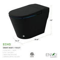 Toilette intelligente japonaise noire avec salle de bain, toilette intelligente mobile Skibidi pour salle de bain