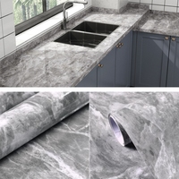Rouleau de Papier Peint Auto-Adhésif Imperméable en PVC, Décollable et Recollable pour Mur de Cuisine, Meuble et Chambre