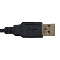 Conector RS232 Cable serie macho a cable desnudo con marcador de cable Conector RS232 a cable desnudo Negro