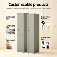 Armoire simple porte en acier moderne, durable, extensible et pliable, grande capacité, pour rangement de vêtements de chambre à coucher 2026