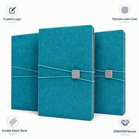 Libreta Espiral A5 de Cuero PU con Logotipo Personalizado, Agenda Diaria con Banda Elástica, Impresión UV, para la Escuela y Oficina