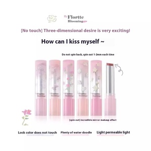 <span class=keywords><strong>FLORTTE</strong></span> Brillant à Lèvres Solide Vegan Lip Glaze Rouge à Lèvres Hydratant Maquillage Difficile à Tacher - Product Image 4