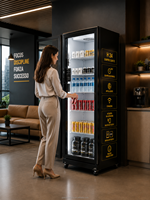 Distributeur automatique de nourriture, de collations et de boissons GS Vending 510L avec moniteur 24h/24 et 7j/7 et gestion à distance, SDK activé, WiFi pour le marché américain