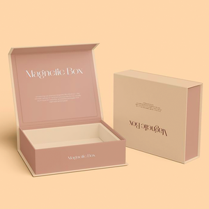 Manufacturer Custom Printed Design Luxury Gift Box Matte Pink Magnetic Closure Foldable Paper Cardboard Boxes Clothes Packaging