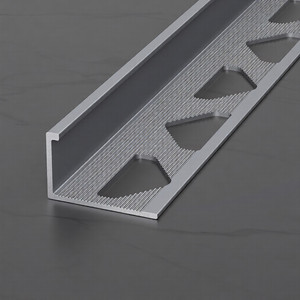 Separadores de azulejos de aluminio en forma de F modernos de Sunsbuild, autoadhesivos, para pisos interiores, tiras metálicas decorativas para exteriores, impermeables - Product Image 3