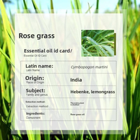 Huile Essentielle de Palmarosa (Cymbopogon Martinii) de Qualité Thérapeutique en Gros (OEM/ODM) pour l'Équilibre du Sébum, les Soins Anti-Acné, le Massage et l'Arôme Relaxant