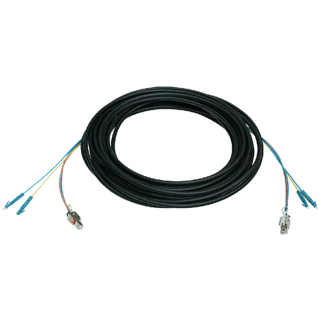 Hybrid Cable 25090080-002 1.5mm^2,2mm*1.6mm,Indoor,LSZH,CPR:B2ca,GDHH-2G.657A2(H07Z-K),450V,Red, Blue, 2 Cores. Single Mode