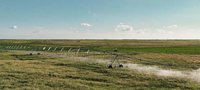 Système d'irrigation à pivot central de haute qualité, faible coût, 50 ha, boîte de vitesses métallique, moteur, roulement