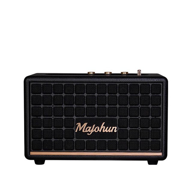 Majohun Retro Marshall style 120W powerful wood Speaker with Guitar instrument input and Karaoke   30y+ LG trusted audio factory