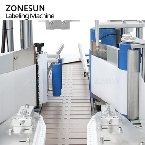 ZONESUN ZS-TB300N Automatic Flat Round Bottle Double Side Self Adhesive Sticker Labeling <b>Machine</b> for Shampoo Laundry Detergent - Product Image 5