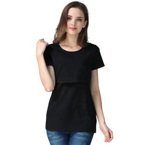 T-shirts d'allaitement Emotion Moms en gros, vêtements de maternité en coton, t-shirts de <span class=keywords><strong>grossesse</strong></span>, hauts d'allaitement pour femmes en post-partum - Product Image 2