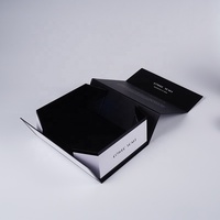 Boîte d'emballage de luxe pliable magnétique pour bijoux et cadeaux de mariage, en matériaux recyclés, tailles personnalisables