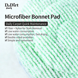 Dr. Dirt แผ่นไมโครไฟเบอร์ฝากระโปรง17นิ้วแบบมืออาชีพนำมาใช้ใหม่ได้อุปกรณ์โรงแรมสำหรับทำความสะอาดพรมออร์บิทัลพื้นอุปกรณ์บัฟเฟอร์ - Product Image 2