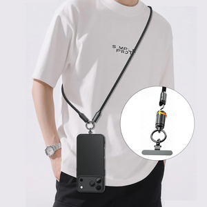 Cable de Datos Tipo C para Teléfono Móvil, con Cordón de Carga Rápida, Anticaídas, de Silicona Trenzada, Duradero, de 1.2m para Muñeca y 0.3m para Cuello - Product Image 1