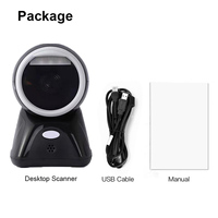 Lecteur de codes-barres 2D de bureau TC-Scanner-S80, lecteur de codes QR 1D 2D, lumière LED rouge, USB HID POS pour système de point de vente de supermarché