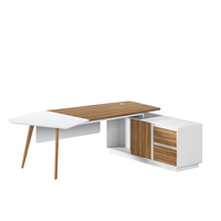 Table de bureau en bois de mélamine, meuble de bureau moderne, Pengpai