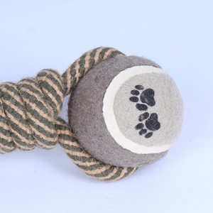 ของเล่นสุนัขของเล่นสัตว์เลี้ยงเคี้ยวของเล่นสำหรับสุนัขดัมเบลล์เชือกลูกเทนนิสลูกสุนัขเครื่องมือในการทำความสะอาดฟันสุนัข - Product Image 3