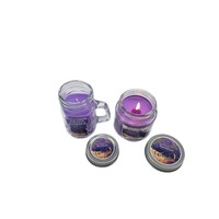 Bougie parfumée en verre gaufré avec cire de soja, cadeau d'anniversaire, confession romantique, mariage
