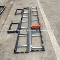 Support de machine de découpe à rouleaux avec rail de positionnement double, support d'alimentation, affichage numérique, support de scie à table rotative adapté
