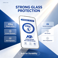 Protection d'écran personnalisée HD pour téléphone portable, film en verre trempé transparent 9H 3D 5D, protection d'écran pour Samsung IPhone 18 17/16/15 13 Pro Max