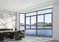 Ventana Corredera Horizontal de Aleación de Aluminio con Aislamiento Térmico y Acústico, Resistente a Huracanes, Marca DEYU, con Cortina Veneciana, Certificación Energy Star