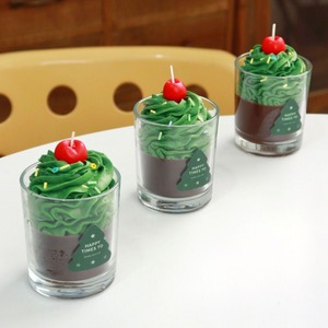 Ins Matcha Chocolate Cake Scented Candle <b>Cup</b> Cute Decor Ornament Niche Gift For Photography Wholesale Handmade Souvenir - Product Image 3