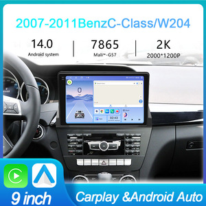 9 "7865 Android Car Stereo Video Player khung cho <span class=keywords><strong>Mercedes</strong></span> Benz <span class=keywords><strong>C</strong></span> <span class=keywords><strong>Class</strong></span> w204 Carplay đài phát thanh Màn hình GPS 256GB đài phát thanh fascia khung - Product Image 2