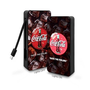 พาวเวอร์แบงค์ 10000mAh พร้อมสาย USB-C ในตัว ไฟ LED สีสันสดใส รองรับการชาร์จ 3 อุปกรณ์พร้อมกัน - Product Image 1