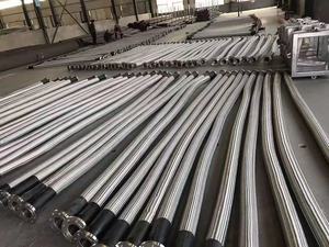 Гибкий гофрированный металлический шланг проволочный плетеный из нержавеющей стали Коррозионностойкие резиновые шланги/плетеный шланг из нержавеющей стали - Product Image 4