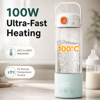 Chauffe-lait portable détachable pour bébé, chauffe-eau pour préparation pour nourrissons, bouilloire électrique avec contrôle de la température