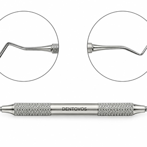 Dentovos Premium Hollenback Carver, Instrumento Dental de Restauración, Herramienta de Contorno para Amalgama y Composite, Acero Inoxidable 420 - Product Image 1