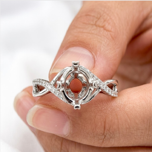 Anillo de compromiso y boda clásico de oro blanco macizo de 18k con diamante real de 1ct, hecho a medida en fábrica, para mujer - Product Image 2