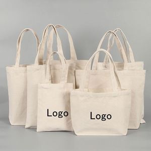 Sac fourre-tout en toile de coton du fabricant, sac à main uni vierge avec poignée colorée, sac de courses et cadeaux recyclable et écologique - Product Image 4