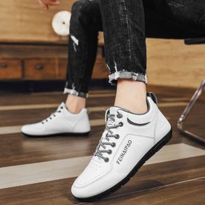 Zapatos casuales de caña alta, modernos y versátiles para hombre, zapatos deportivos de suela blanda, antideslizantes para estudiantes. - Product Image 4