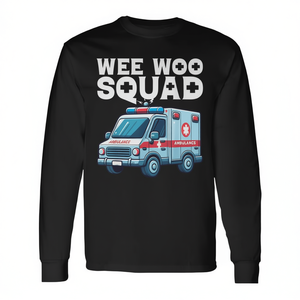 T-shirt à manches longues Wee Woo Squad Ambulance, chemise de secouriste Ems Emt - Product Image 2